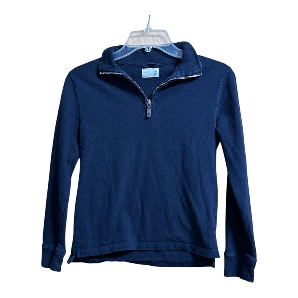 Crewcuts Boy’s Navy Blue Quarter-Zip Sweater, Sz 12